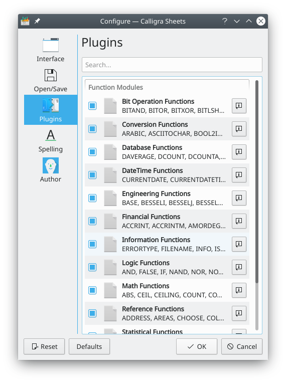 Plugins Configuration.