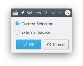 Choosing the data source