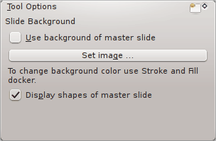 Choosing a slide background