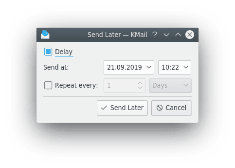 Send Later Agent Dialog