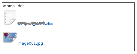 TNEF attachment in KMail