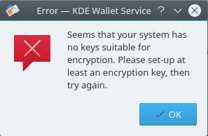 No GPG key found