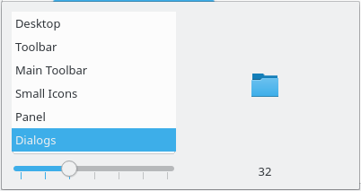 Configure Icon Sizes